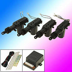 Car Central locking kit (4 door) long life +Car Security Alarm System